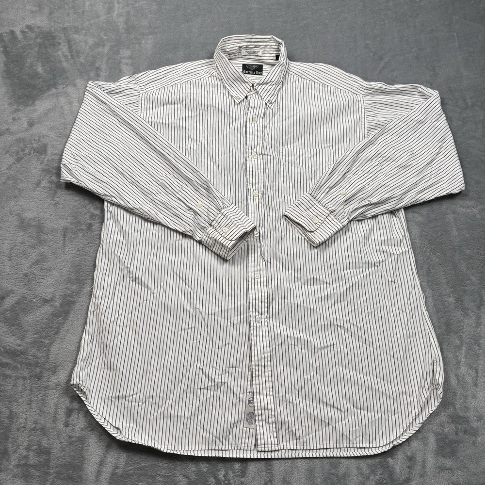 Gitman Bros. Currin & Hay Men's Shirt 16.5 34 Striped Button Down Made In USA